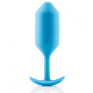 B-Vibe Snug Plug 3 6.35oz Weighted Teal Blue