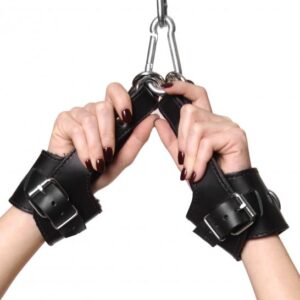 Strict Leather Fleece Lined Suspension Cuffs Black