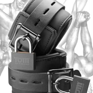 Tom Of Finland Neoprene Wrist Cuffs Black