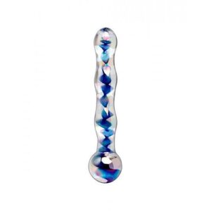 Icicles No 8 Clear Blue Glass Massager