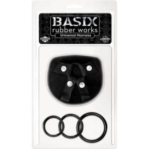 Basix Rubber Works Universal Harness Regular Size Black