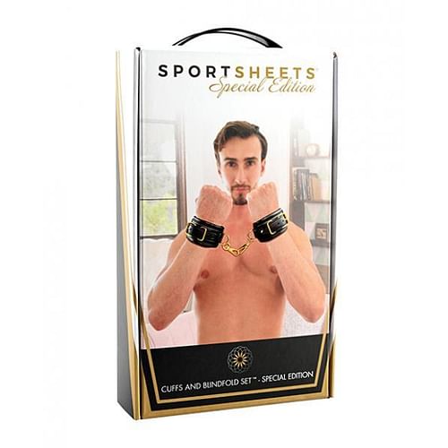 Sportsheets Cuffs & Blindfold Set - Special Edition