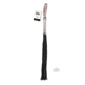 Sandm Brat Flogger Black/ Rose Gold