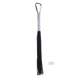Sex and Mischief Sparkle Flogger Black