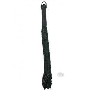 Sex and Mischief Shadow Rope Flogger Black