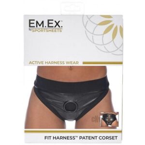 Em Ex Fit Harness Corset Medium Black