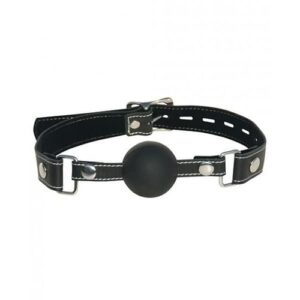Edge Silicone Ball Gag Black O/S