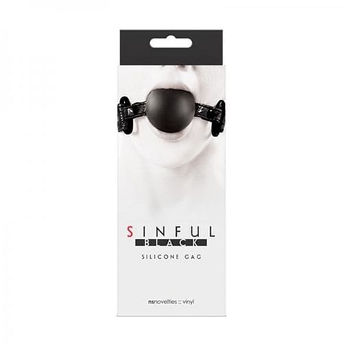 Sinful Soft Silicone Gag O/S Black - Image 2