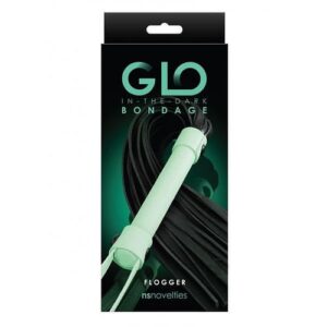 Glo Bondage Flogger Green