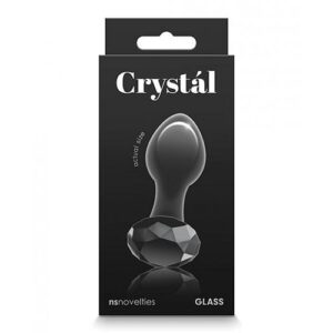 Crystal Gem Butt Plug - Black