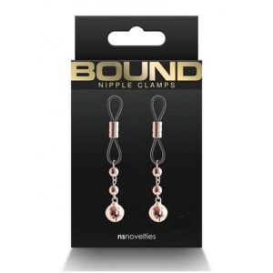 Bound Nipple Clamps D1 Rose Gold