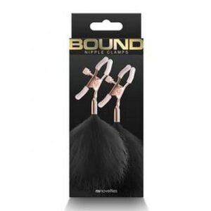 Bound Nipple Clamps F1 Rose Gld/blk