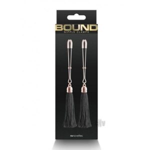 Bound Nipple Clamps T1 Rose Gld/blk