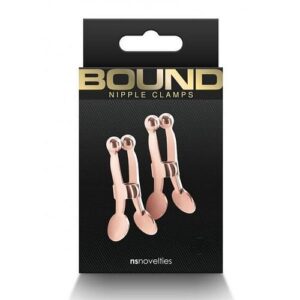 Bound Nipple Clamps C1 Rose Gold
