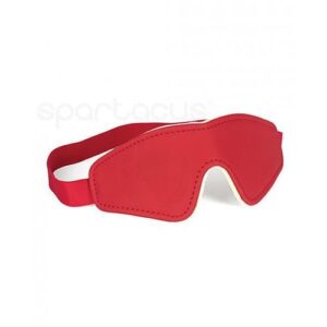 Spartacus Pu Blindfold W/plush Lining - Red