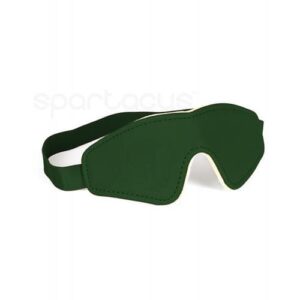 Spartacus Pu Blindfold W/plush Lining - Green