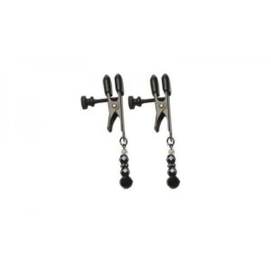 Black Beaded Clamps - Adjustable Broad Tip