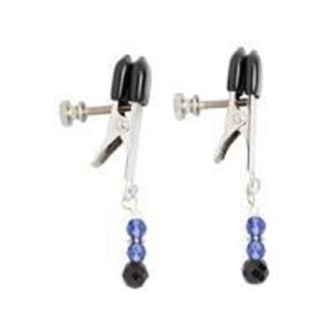 Blue Beaded Clamps With Broad Tip Nipple Clamps Blue