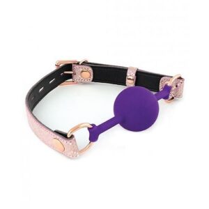 Spartacus Silicone Gag Leather Microfiber Lining Pink