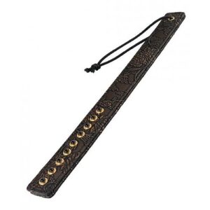 Spartacus Paddle with Gems Brown Floral Print