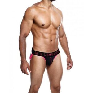 Male Basics Neon Jockstrap Coral Md