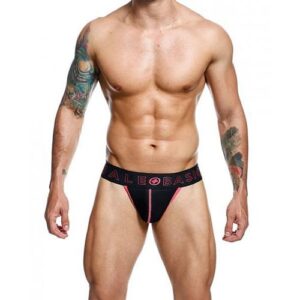 Male Basics Neon Thong  Coral Md