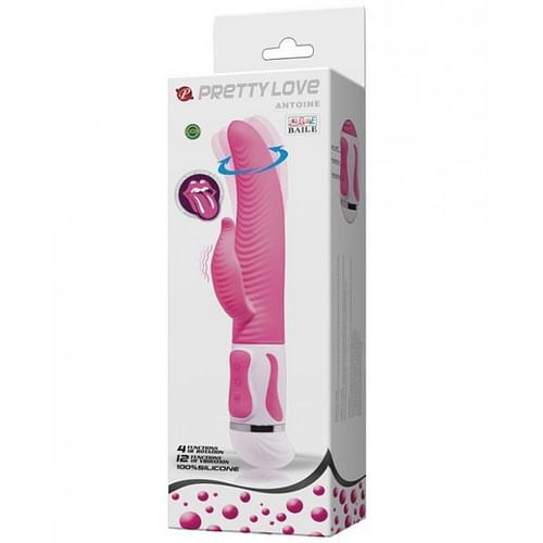 Pretty Love Antoine Twisting Rabbit Vibrator Pink - Image 3