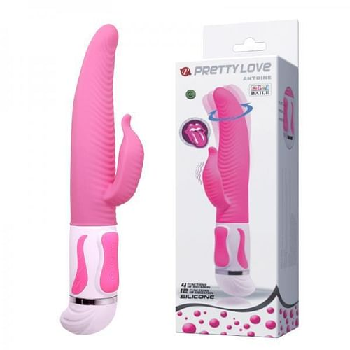 Pretty Love Antoine Twisting Rabbit Vibrator Pink - Image 4