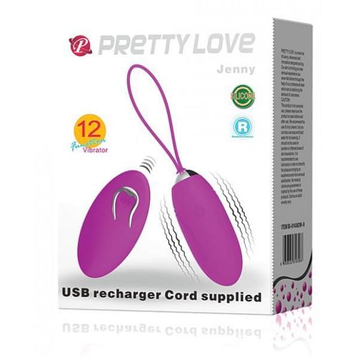 Pretty Love Jenny Remote Control Bullet Vibrator Purple - Image 3