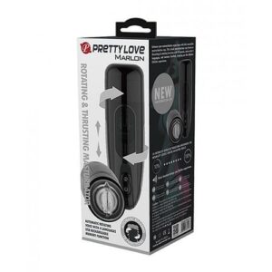 Pretty Love Marlon Thrusting & Rotating Masturbator - Black