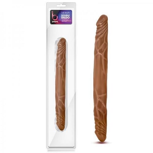 B Yours 14 inches Double Dildo Latin Tan - Image 4