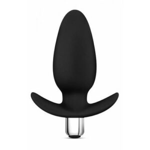 Luxe Little Thumper Black Vibrating Plug