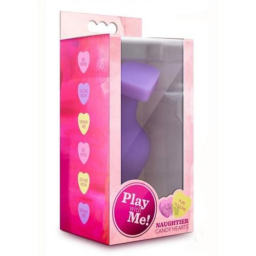 Naughtier Candy Heart Purple Butt Plug - Image 2