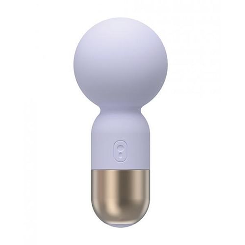 Pokewan Pocket Mini Vibrating Wand Massager - Pale Violet