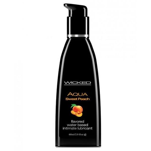 Wicked Aqua Sweet Peach Flavored Lubricant 2oz - Image 2
