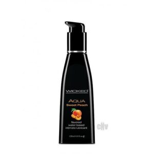 Wicked Aqua Sweet Peach Flavored Lubricant 4oz