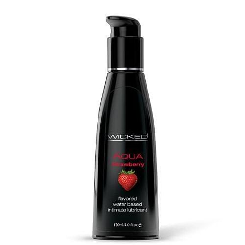 Wicked Aqua Lubricant Strawberry 4 fluid ounces