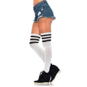 Athlete Thigh Hi 3 Stripe Os Wht/blk