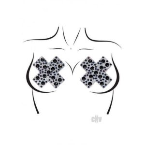X Factor Nipple Jewel Stickers Os Blk