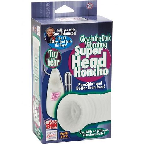 Sue Johanson Glow In The Dark Vibrating Super Head Honcho Masturbator - Image 3