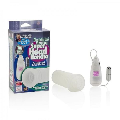 Sue Johanson Glow In The Dark Vibrating Super Head Honcho Masturbator - Image 4