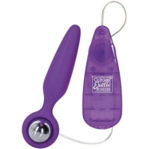 Booty Call Booty Glider Silicone Remote Control Anal Probe Purple 3.75 Inch