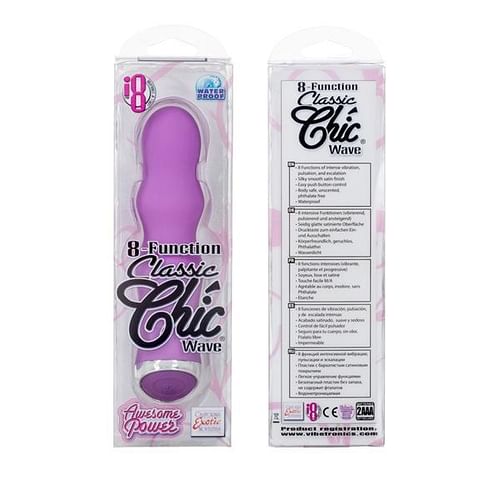 Classic Chic Wave 8 Function Purple Vibrator - Image 3
