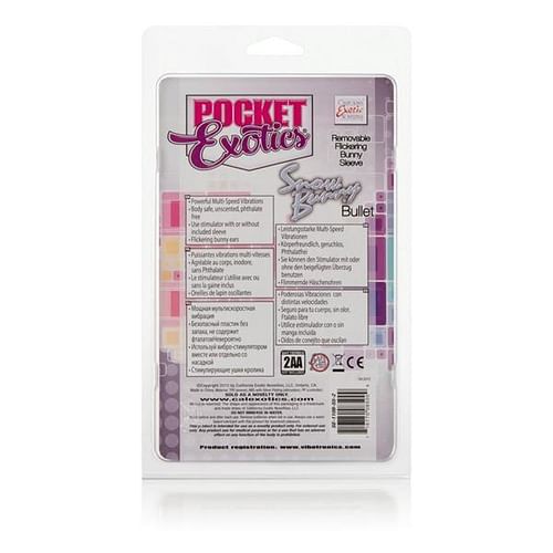 Pocket Exotics Snow Bunny Bullet Clear Vibrator - Image 4