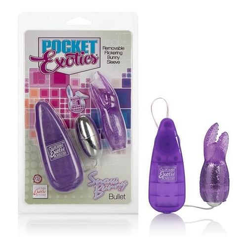 Pocket Exotics Snow Bunny Bullet Purple Vibrator - Image 3