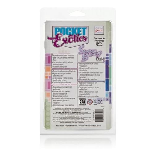 Pocket Exotics Snow Bunny Bullet Purple Vibrator - Image 5
