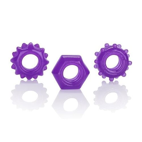 Reversible Ring Set Purple Pack Of 3 - Image 2