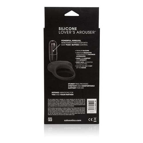 Silicone Lovers Arouser Black Vibrating Ring - Image 3