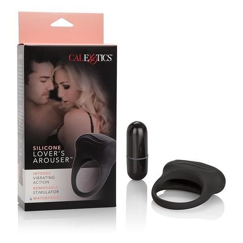 Silicone Lovers Arouser Black Vibrating Ring - Image 4