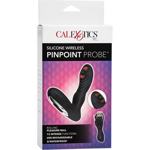 Pinpoint Probe Silicone Wireless Black Prostate Massager - Image 3